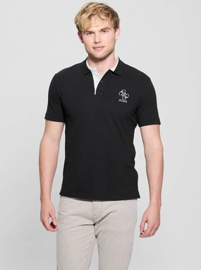 Simple Style Boho chic Eco Black Lyle Polo Shirt