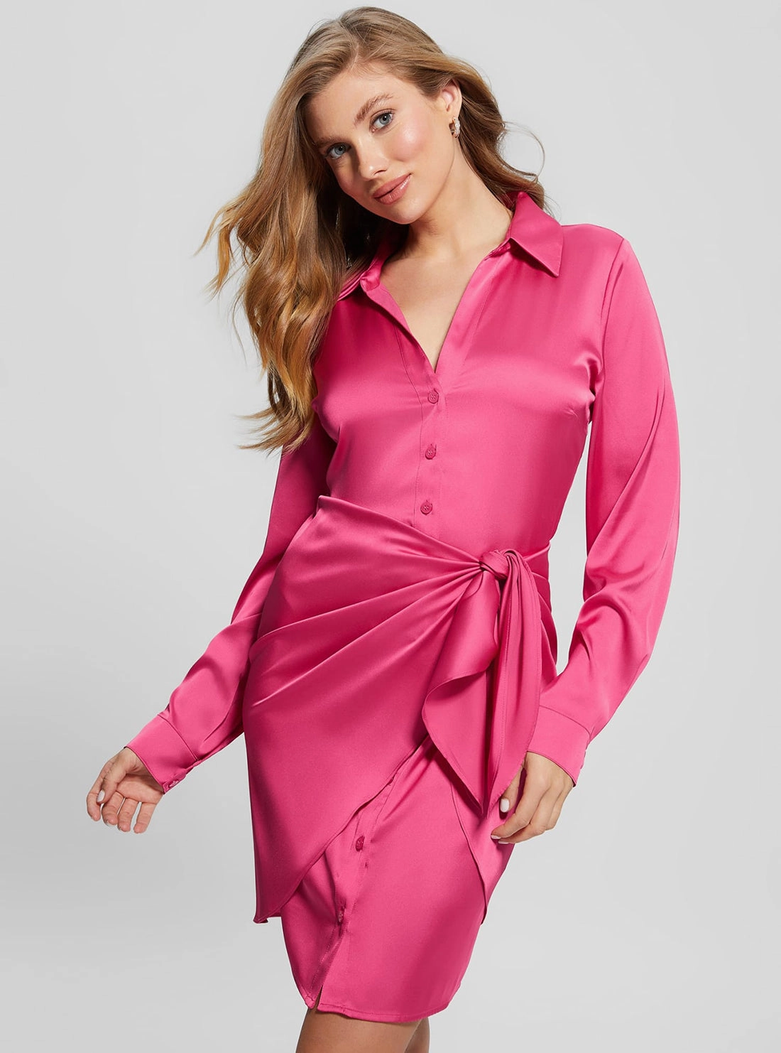 Eco Bright Pink Alya Dress Polished look dress