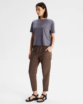 Women's Boxy Heritage Organic Cotton T-shirt - Dark Haze Sleeveless Tee