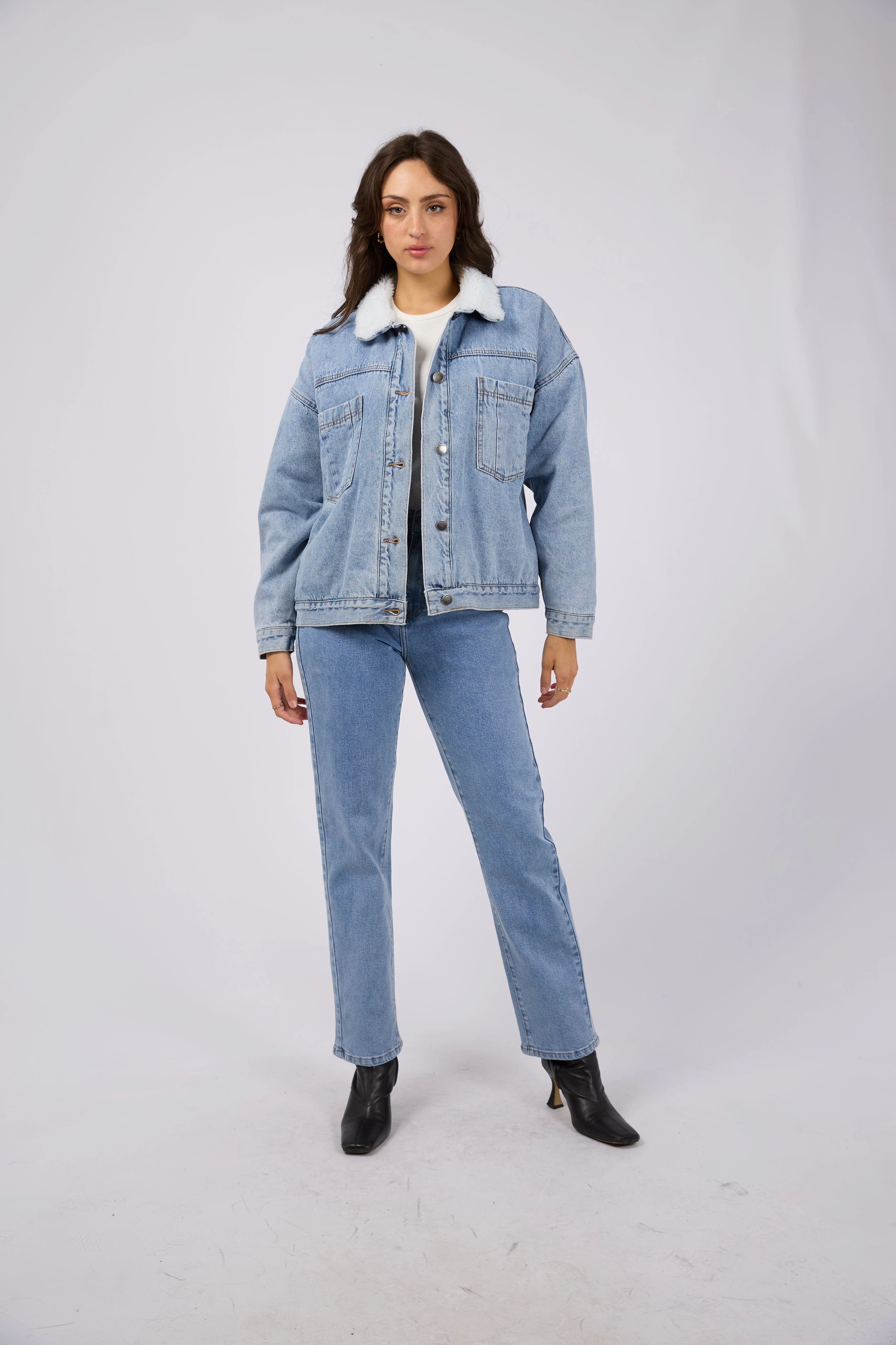 Travel Functional Wear All About Eve Flynn Sherpa Jacket Light Blue