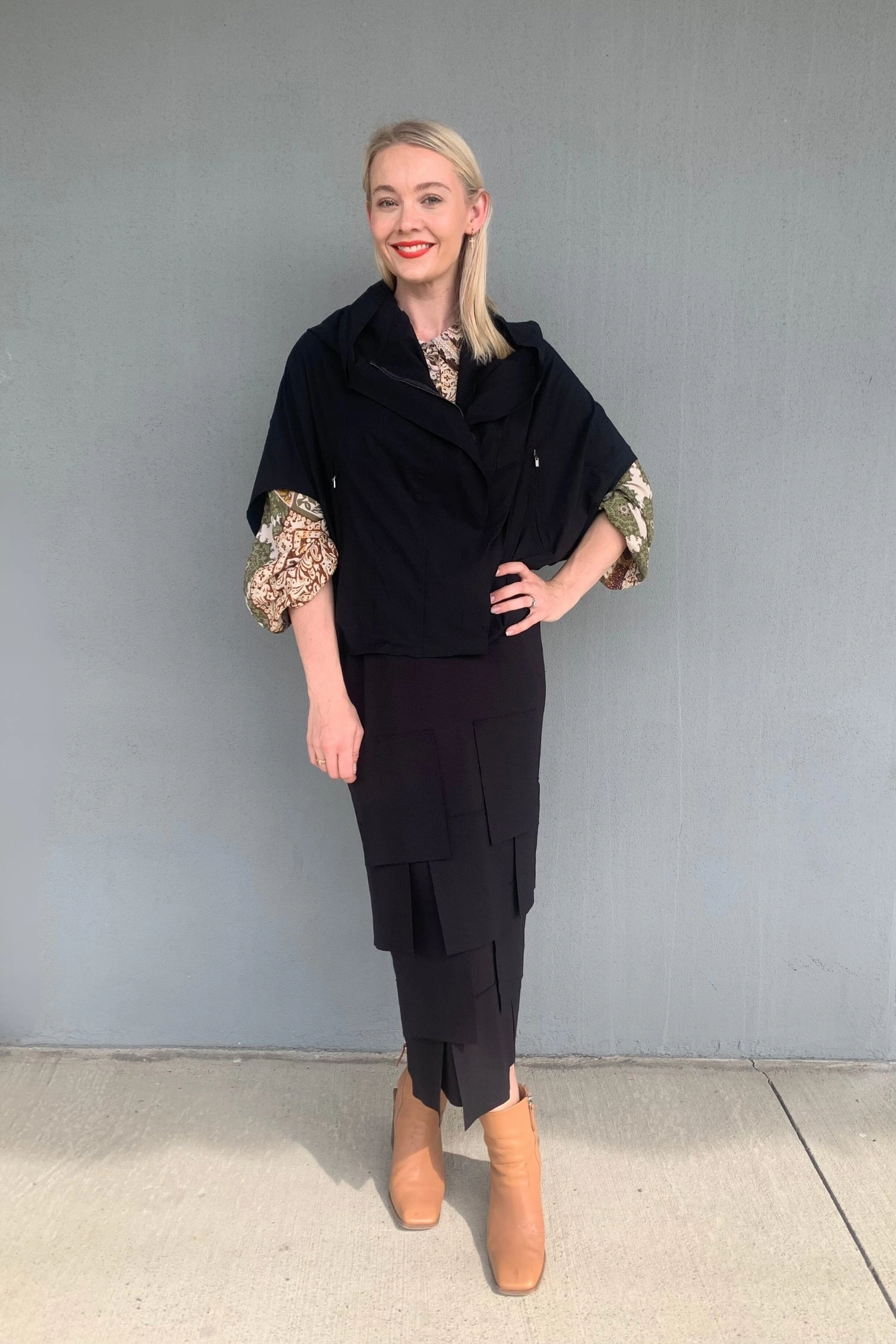 LS Collection - 50TQ Jane Hooded Jacket Classic Ribbed Cuffs Soft Comfort Design