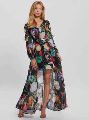 Versatile Fit Eco Garden Print Farrah Maxi Dress