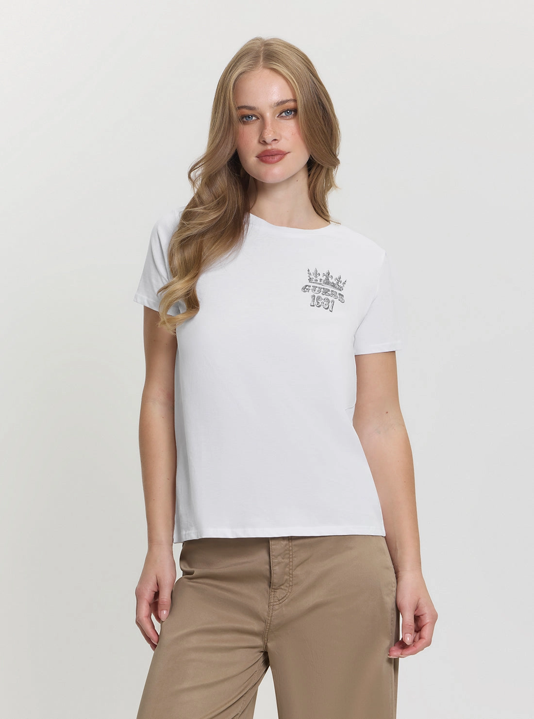 Eco White Nature Scape Easy T-Shirt Zero Waste Production Label