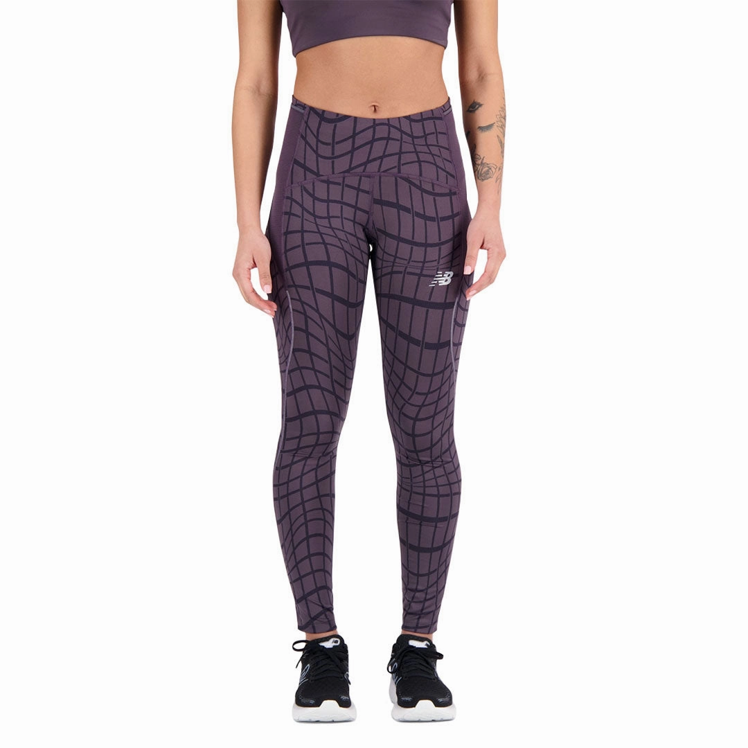 New Balance - Women's Impact Run Tights (WP21274 ILL) Flattering Cut ReinforcedHemline
