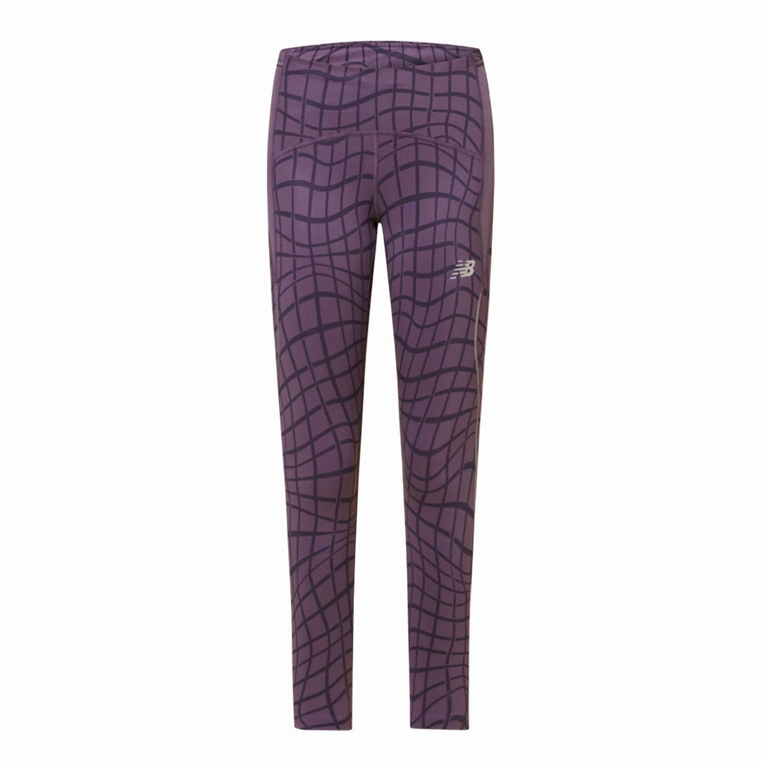 Non Slip Waistband Active Wear New Balance - Women's Impact Run Tights (WP21274 ILL)
