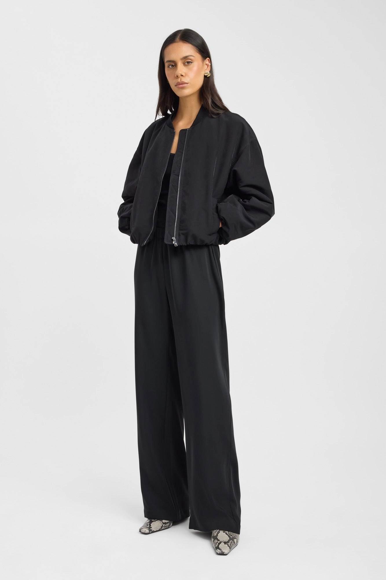 Kora Bomber Jacket WeatherproofCoating Tear Resistant Fabric Blends