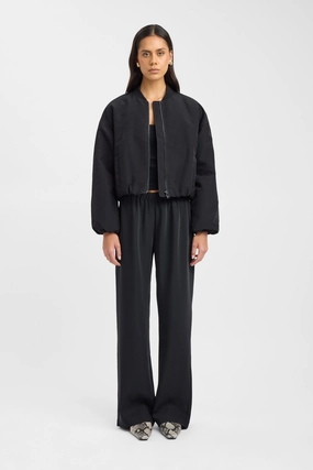 Elasticized Waist Kora Bomber Jacket