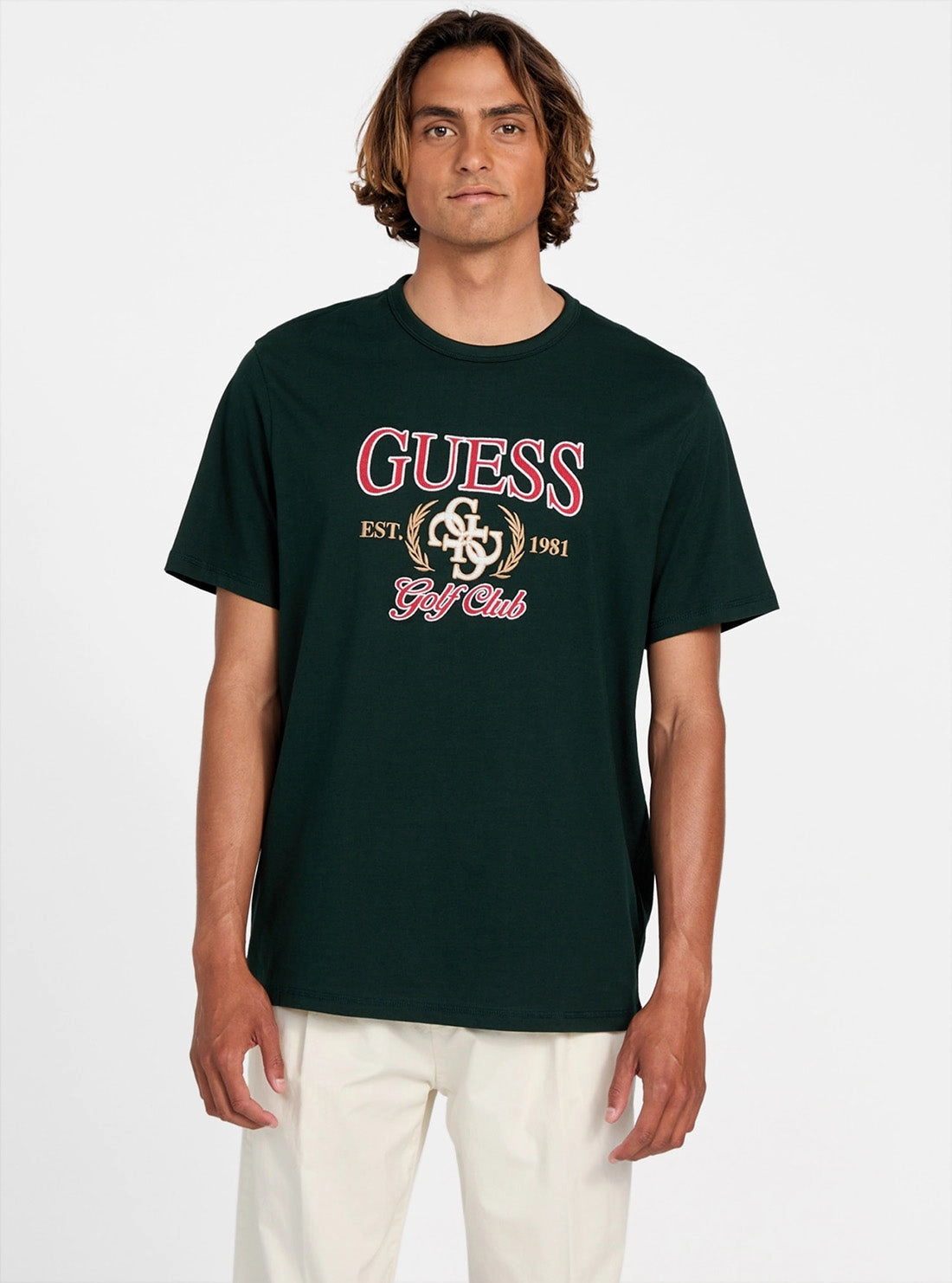 Eco Black Guess 4G T-Shirt Friction Reducing Finish