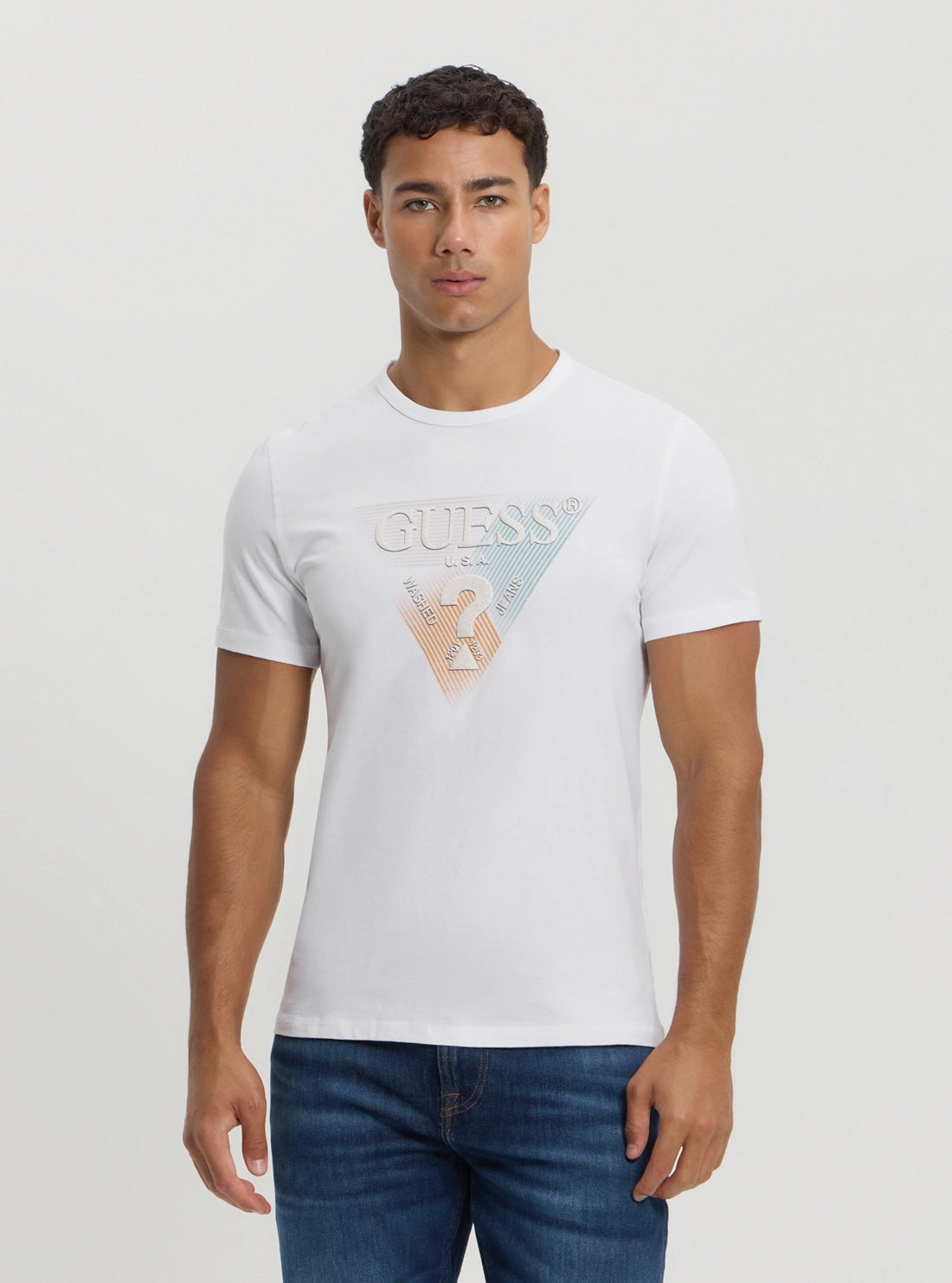 EasyCare Material Eco White Logo T-Shirt