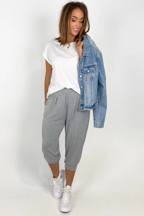 Betty Basics Tokyo 3/4 Pant Grey Marle Casual Layers