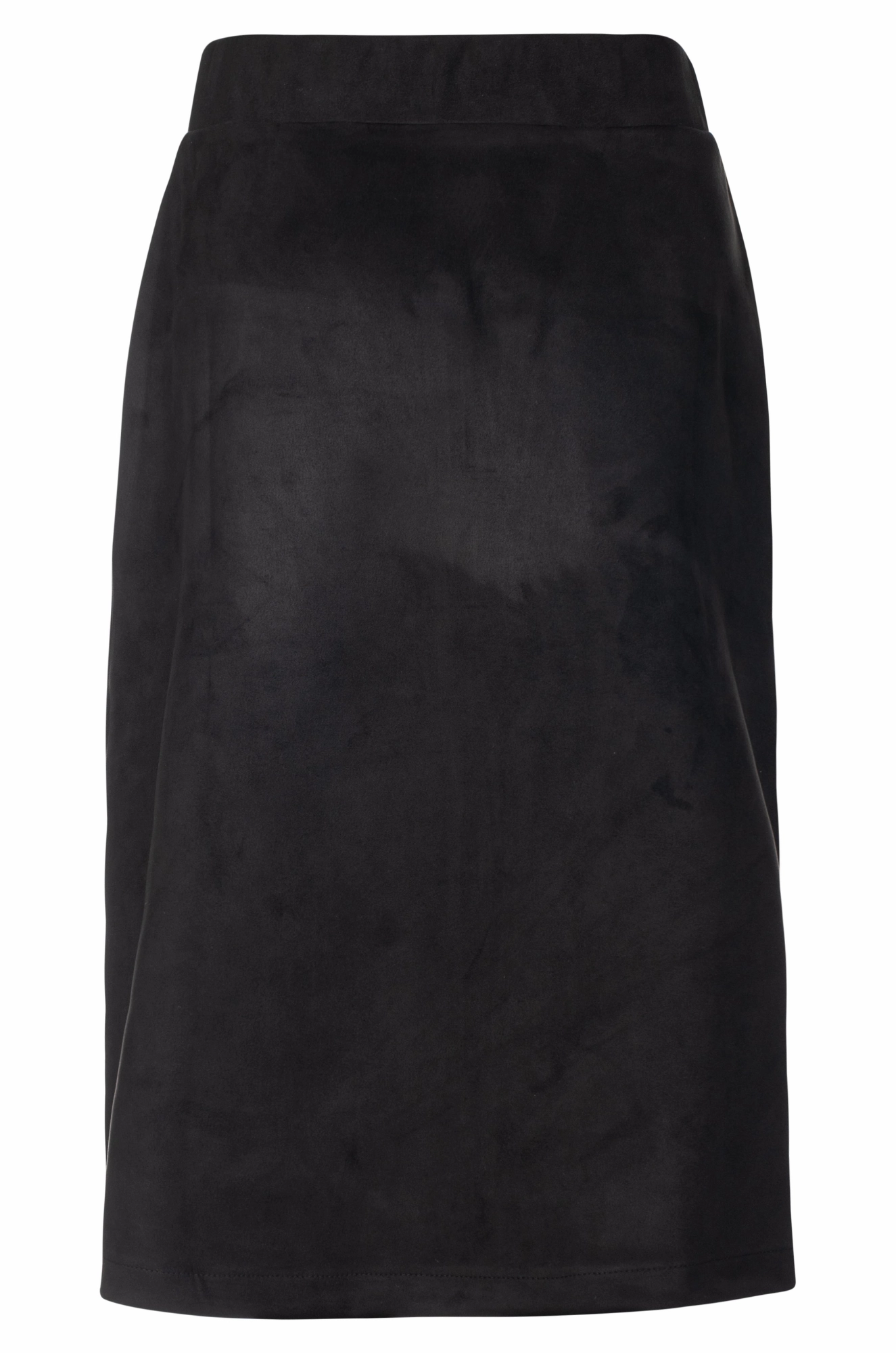 Sophisticated Mood Light Motion Suede Look Skirt | Black | 4053ZZ