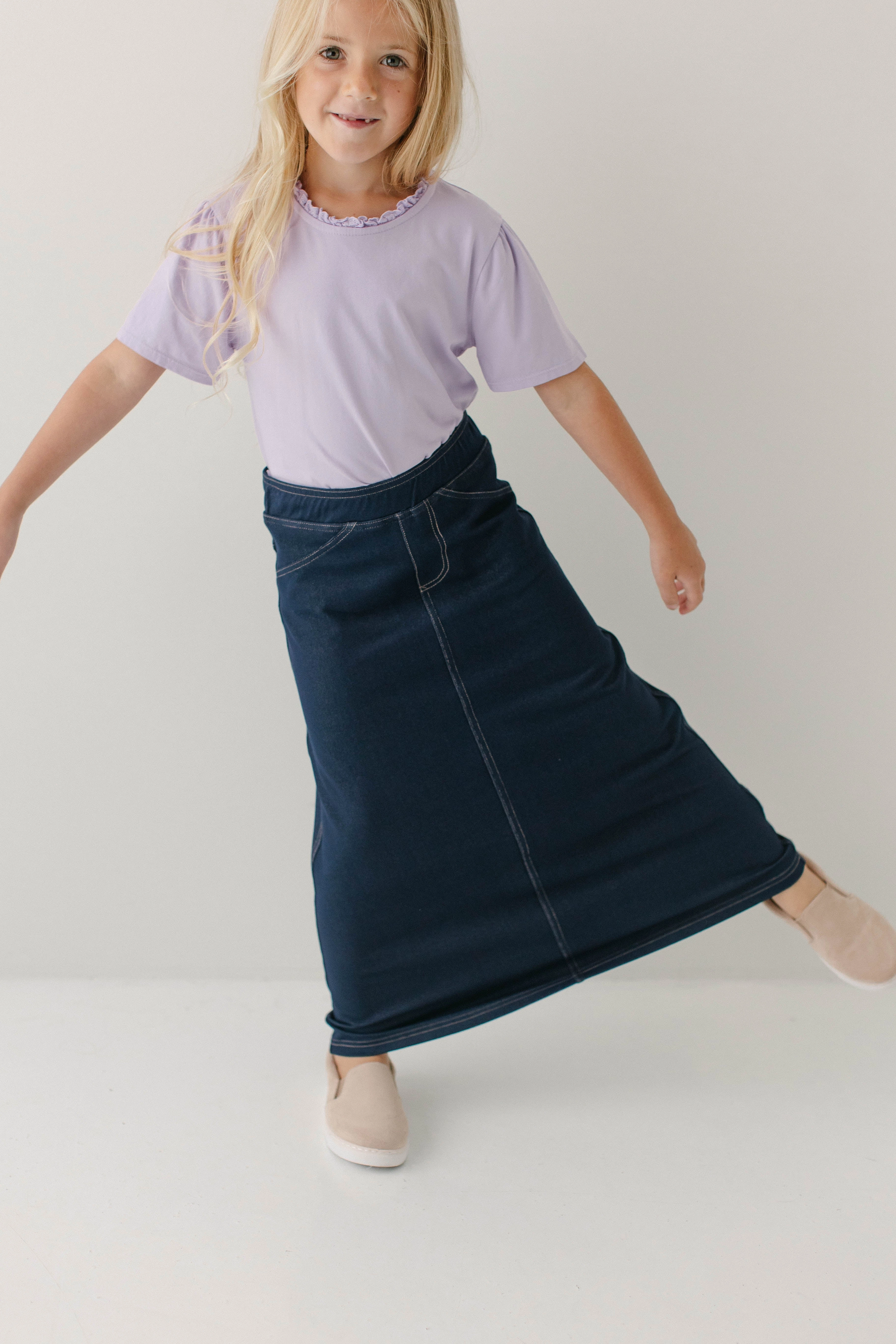 Luxury Feel Pure Vibes 'Caroline' Girl Knit Maxi Skirt