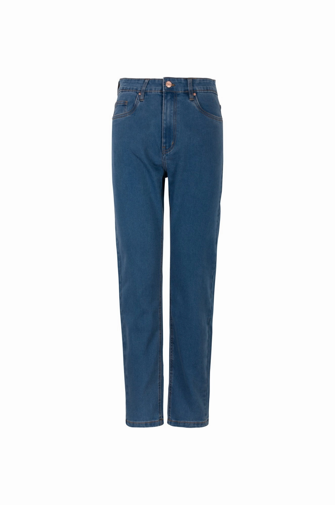 No Hassle Fit Mom fit Wonder Denim Regular Jeans | MID INDIGO | 6624B1