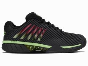 06613-011-M | HYPERCOURT EXPRESS 2 | BLACK/SOFT NEON GREEN/NEON LAVA Recycled Rubber Outsole Urban Touch