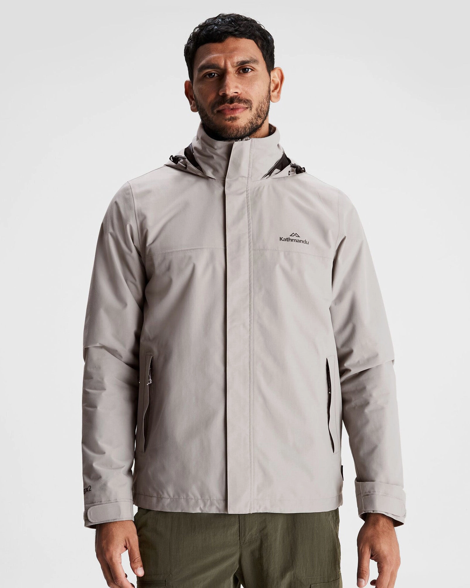 Eco Certified Textile Men's Andulo 2-layer Rain Jacket - Steel Grey