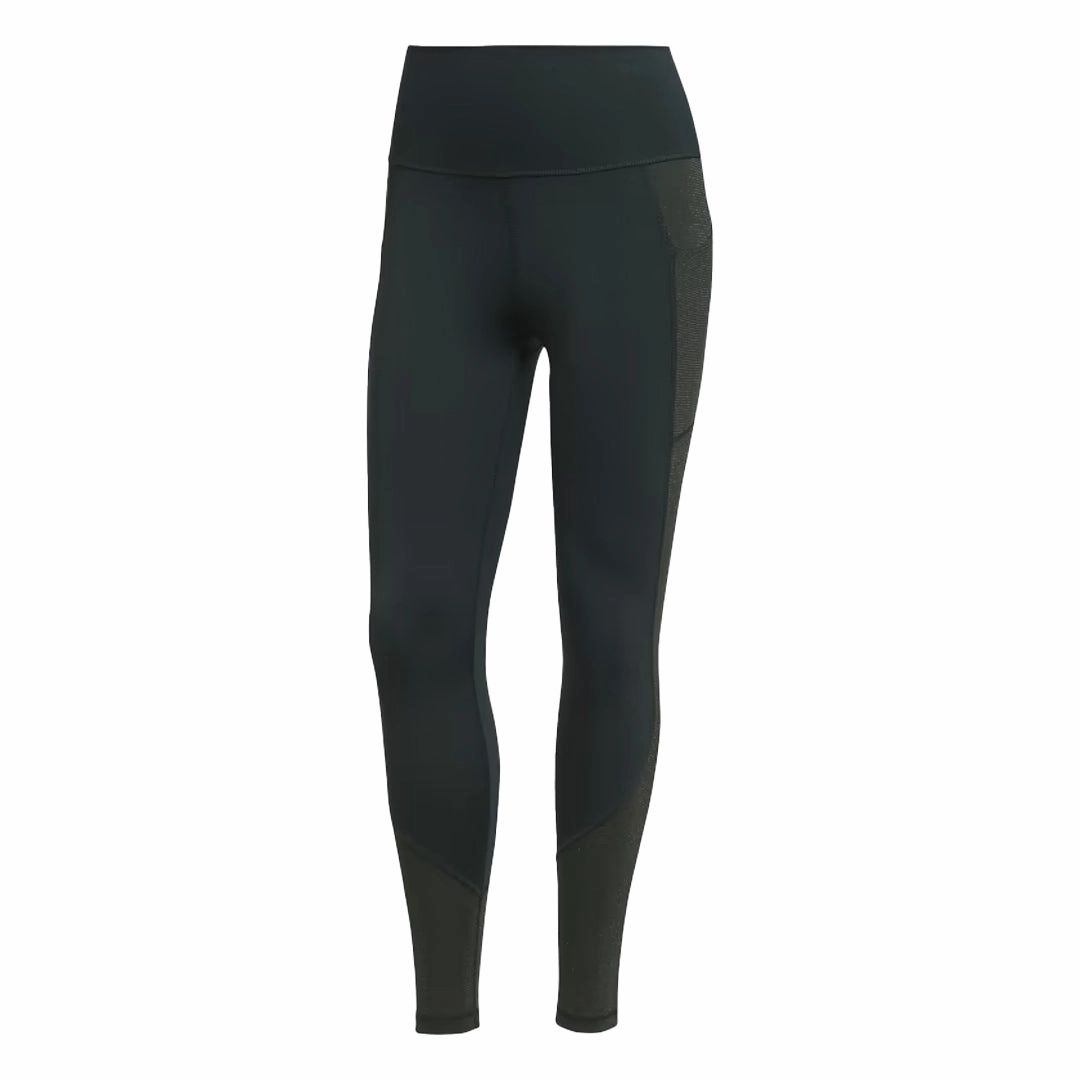 adidas - Women's Optime Training Shiny Full Length Leggings (HL8653) Non Restrictive Fit