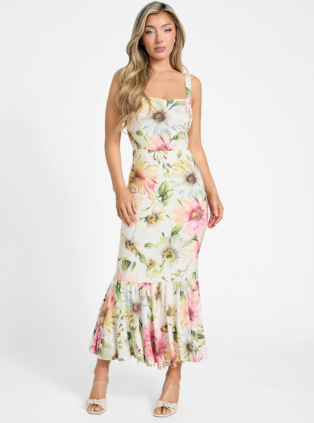 Autumn Mood Pure Lines Eco Multi Fleur Midi Dress