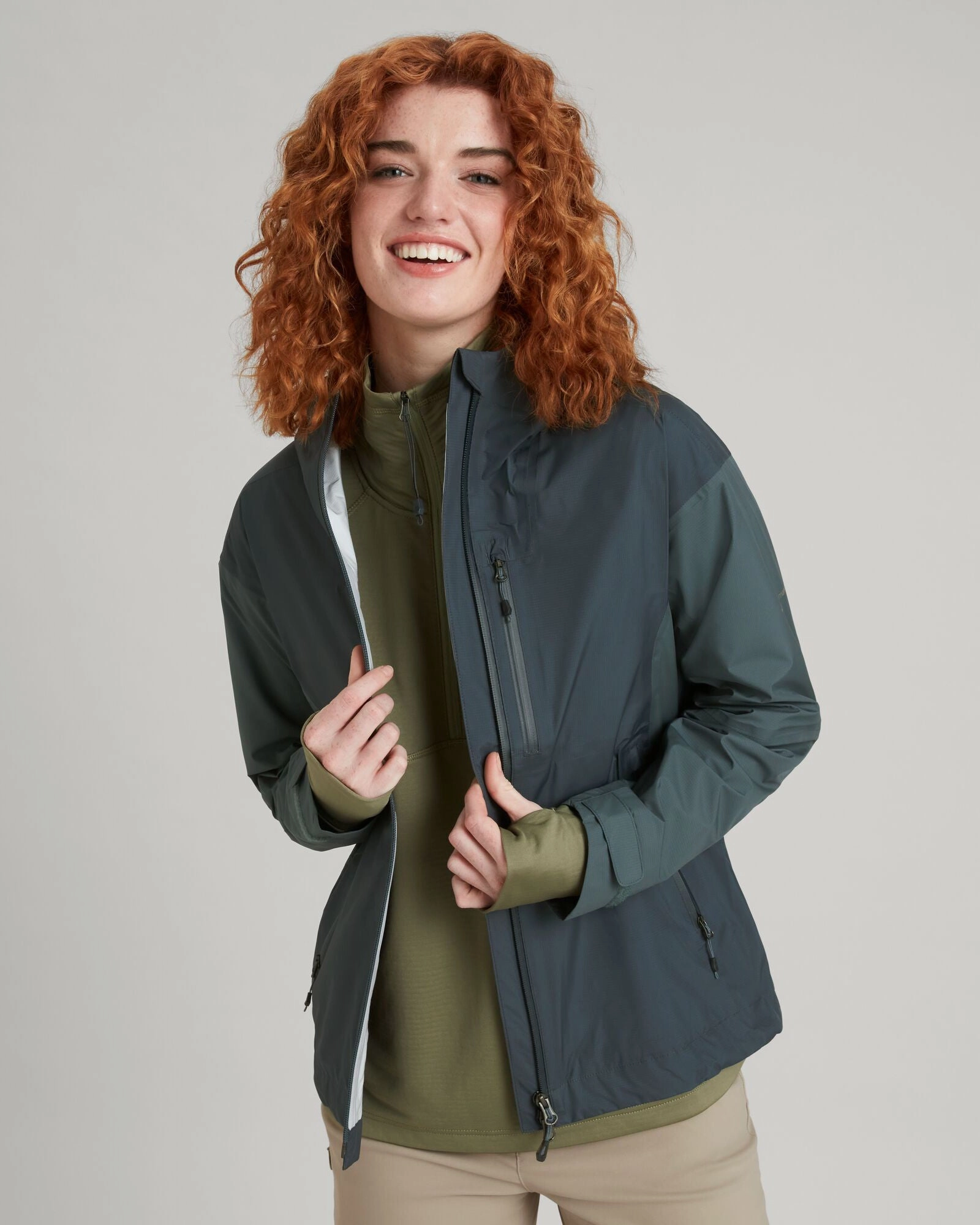 STORM-Chaser 3 Layer Women's Rain Jacket - Night/Light Night Go Anywhere Wear