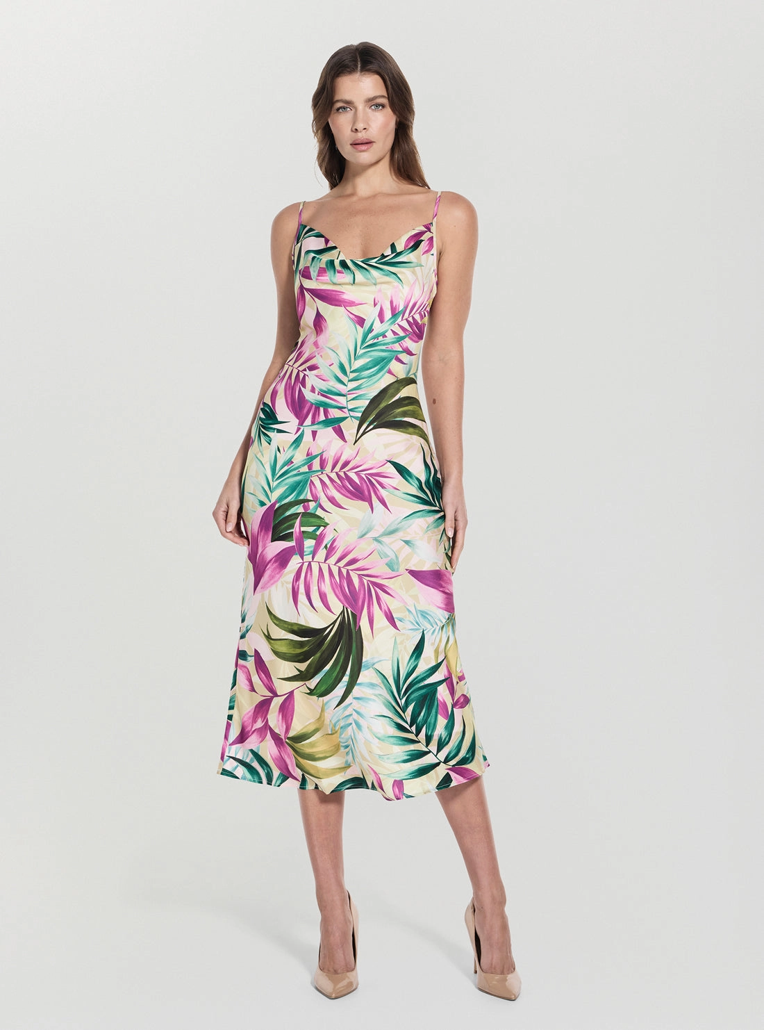 Eco Tropical Print New Akilina Midi Dress Easy Going