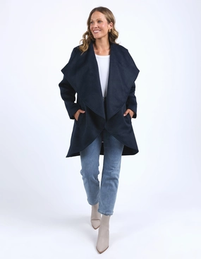 Easy Clean Material Outdoor Activity Elm Abigail II Coat Navy