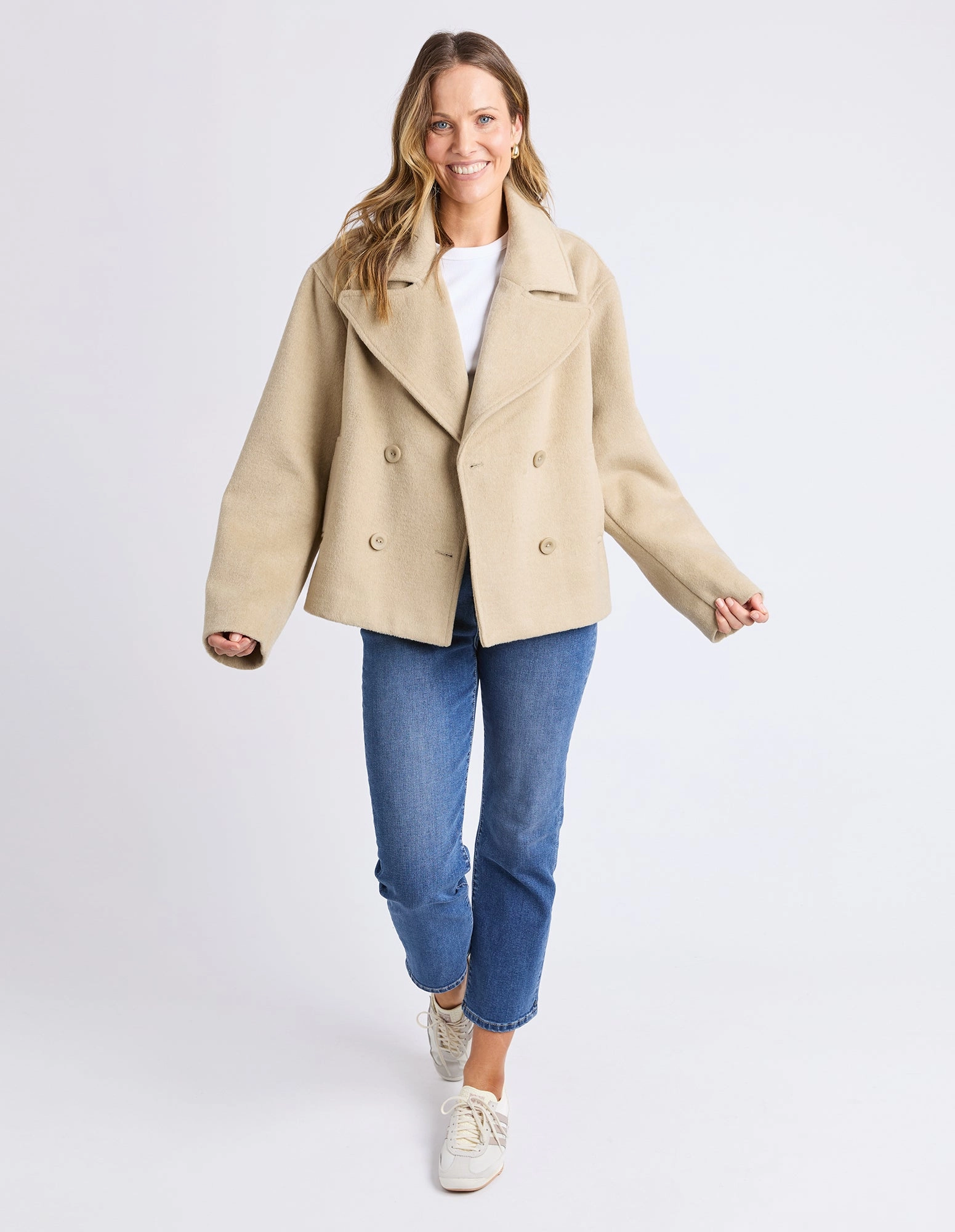 All Season Performance Weave SoftshellMaterial Elm Harley Peacoat Tan