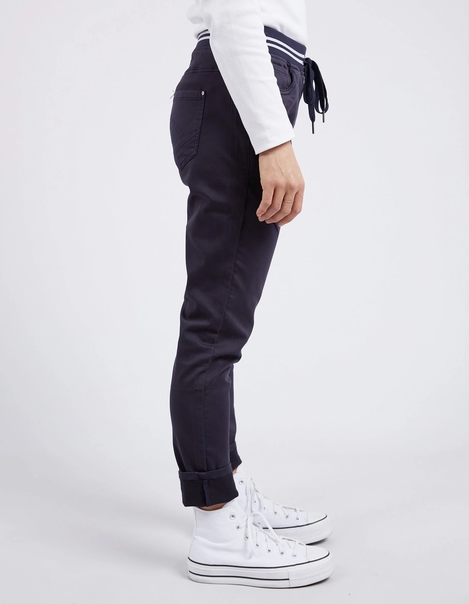 Breathable fabric Elm Margo Cargo Jogger Navy