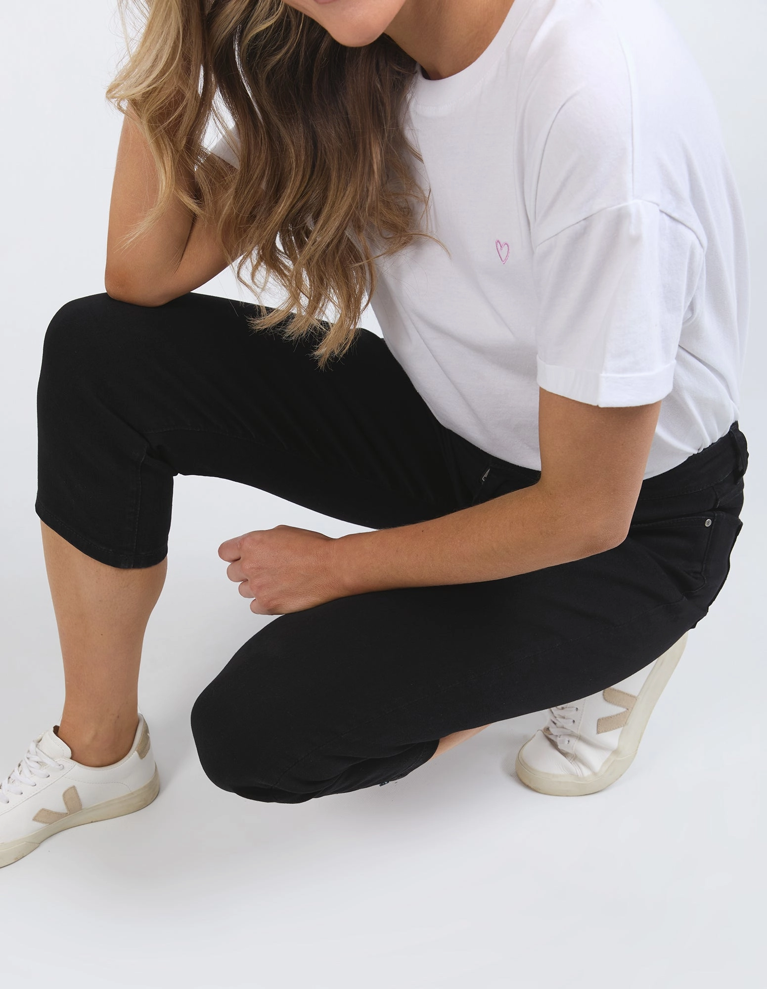 Elm Mollie Capri Jean Black Wash Outdoor Lover Home Lounge