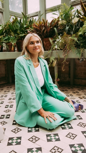 OdorResistantTreatment Hidden Zipper Elm Rihannon Blazer Meadow