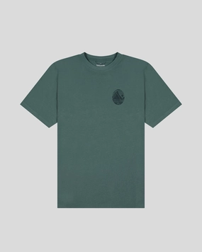 Men??s Mitre Peak Organic Cotton T-Shirt - Light Forest Moisture Wicking Technology NoSlipGripperBand