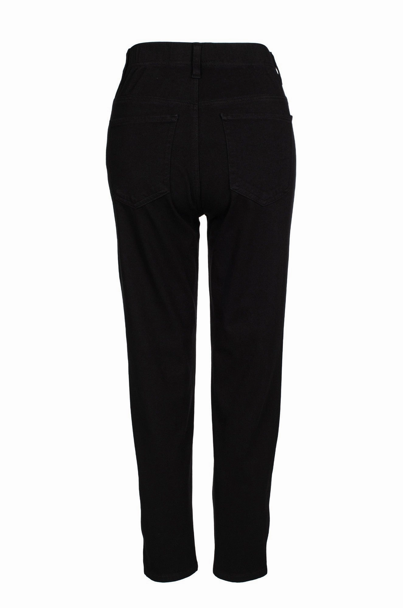 Stylish Fit Organic Cotton Capri Jeans | Black | 6913C1