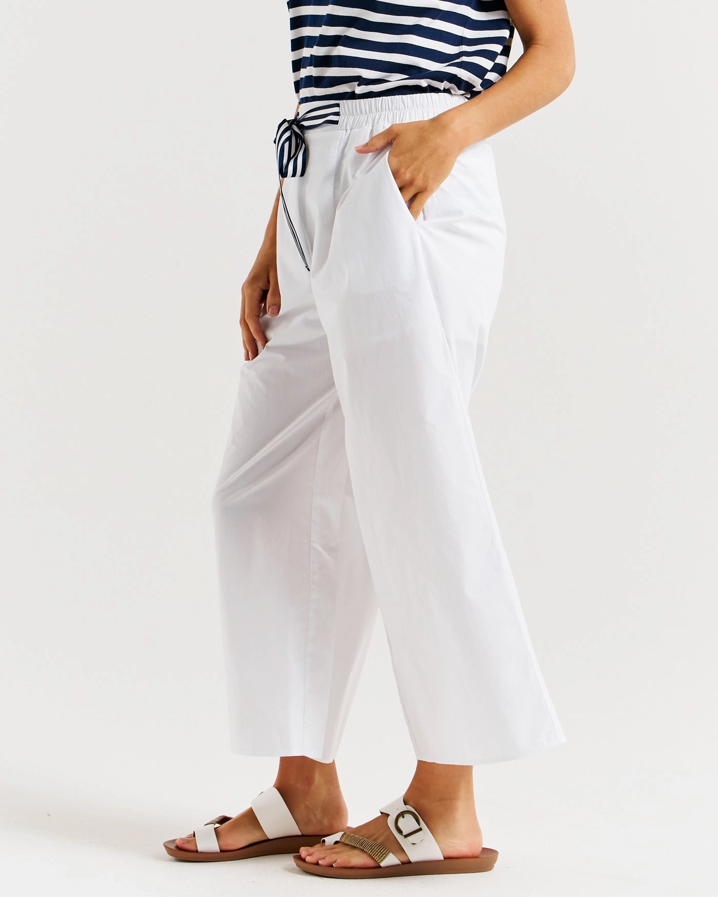 Four Way Stretch Betty Basics Lulu Pant White