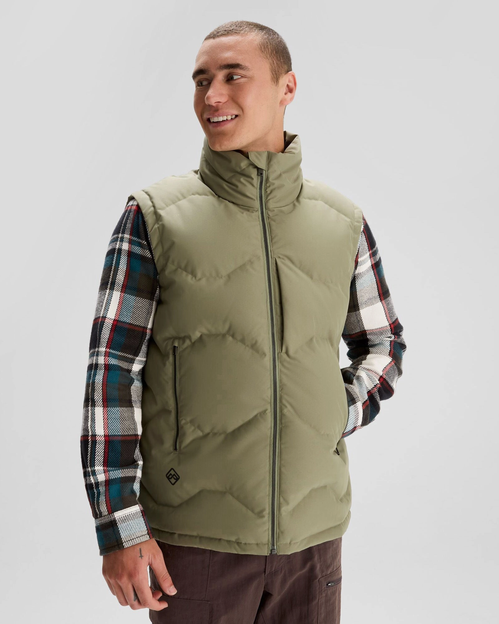 Men's Frisco X Down Vest - Beech Bonded seams