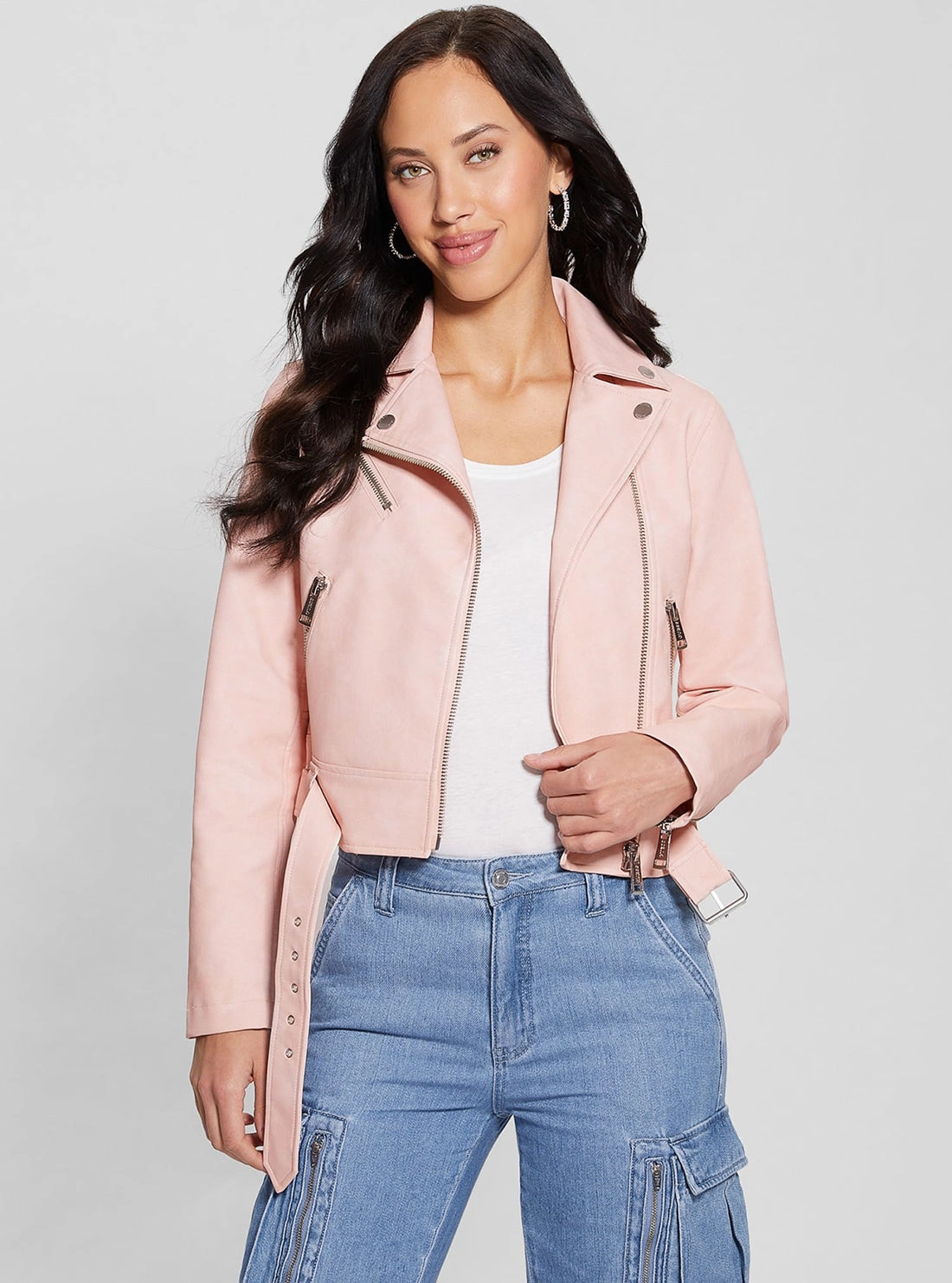 All Seasons Pink Patty Biker Jacket