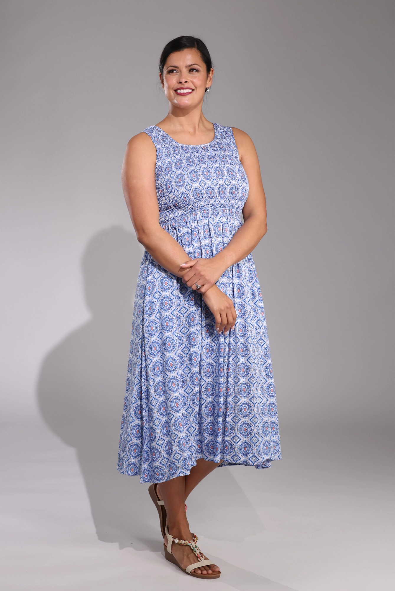 Dress | Sky Mosaic | 3357C1 Soft Stitch