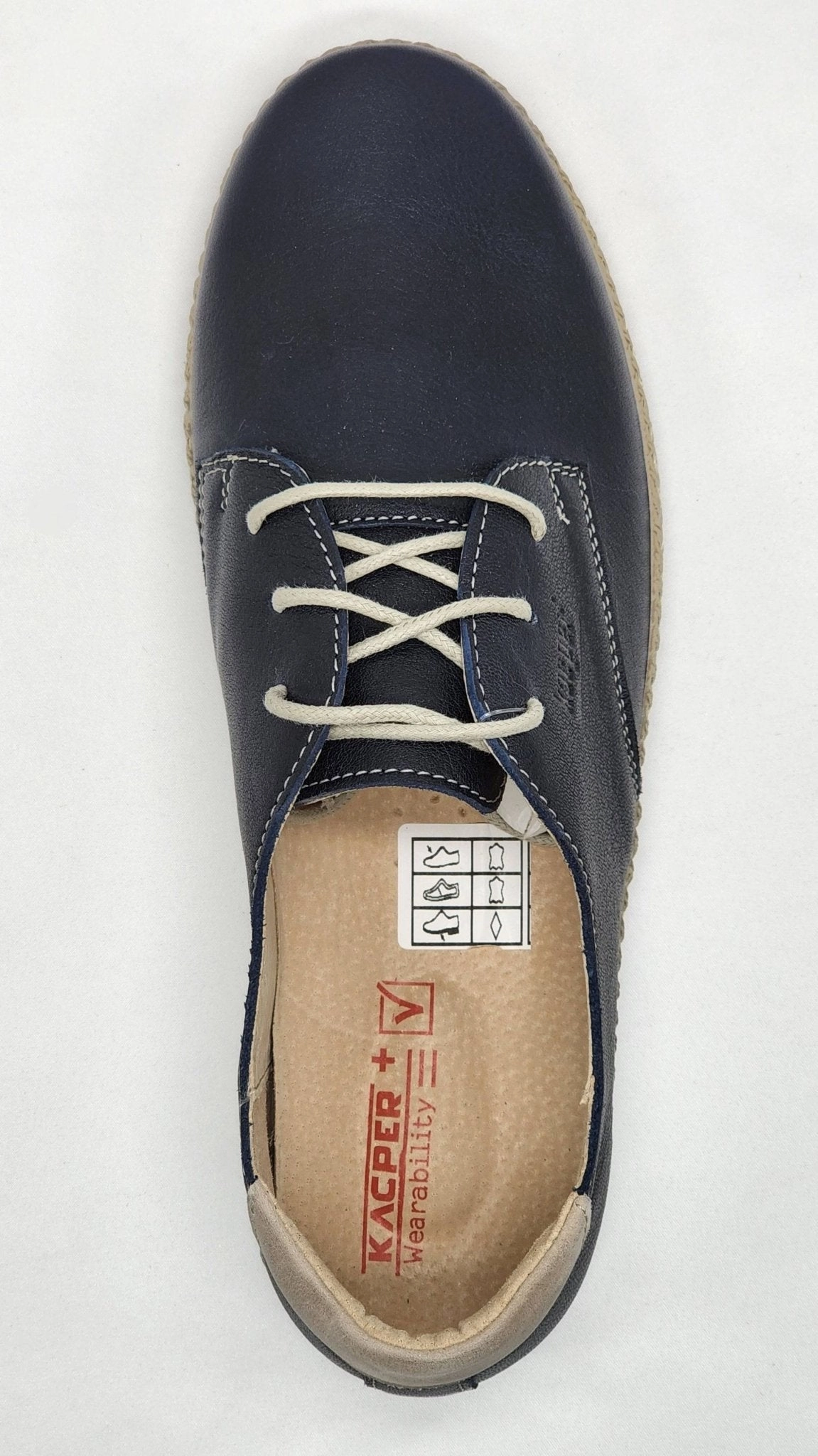 Freedom Fit Slip   resistant   sole Women's Lifestyle Navy Leather Sneakers - Navy