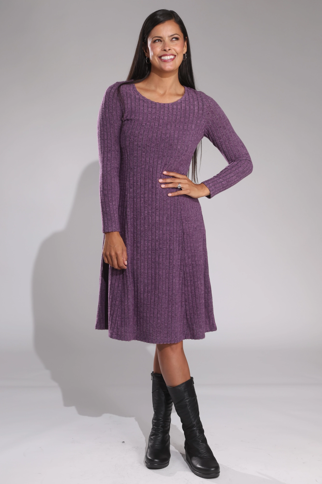 Comfy Fit Wear EcoFriendlyDye Dress | Amethyst | 7962B1
