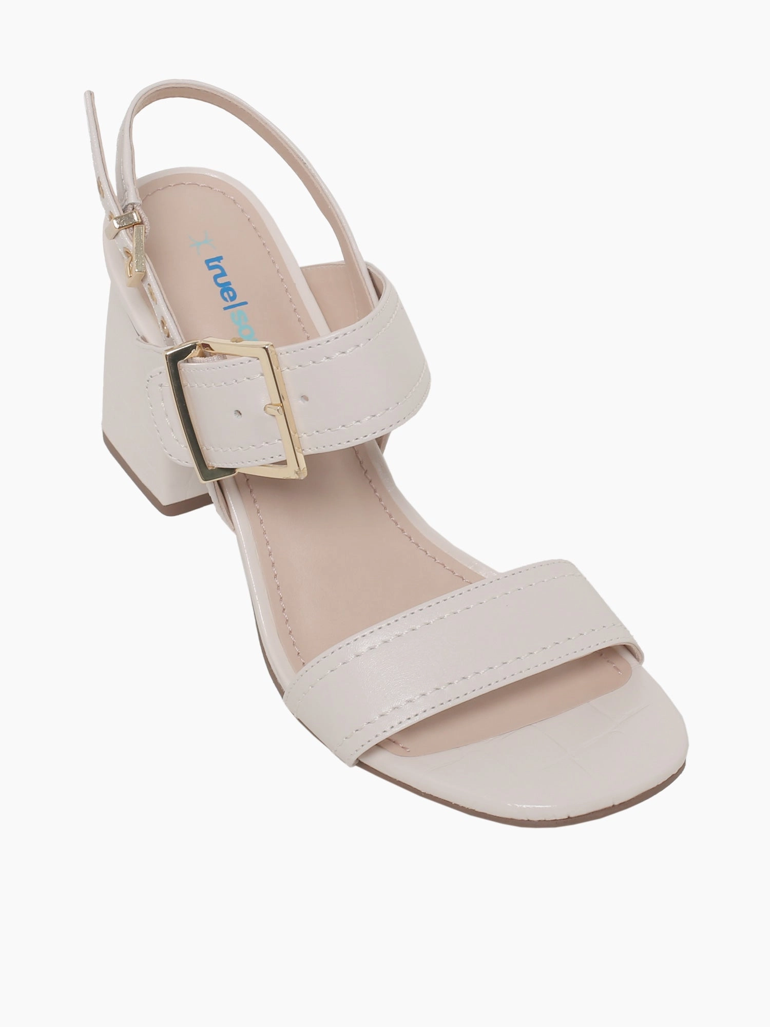 Eunice New Blanc Napa Gold High Heeled Sandals Moisture wicking