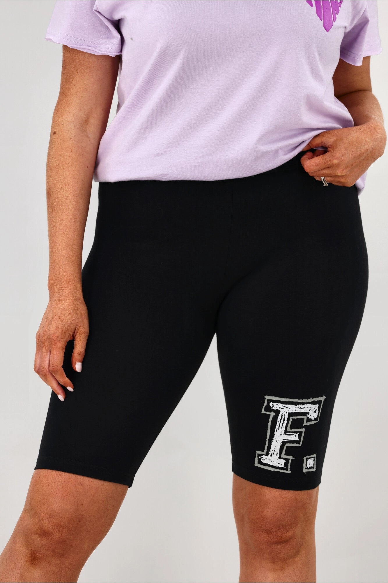 Federation Here Bike Short Big F Black Modern Fit
