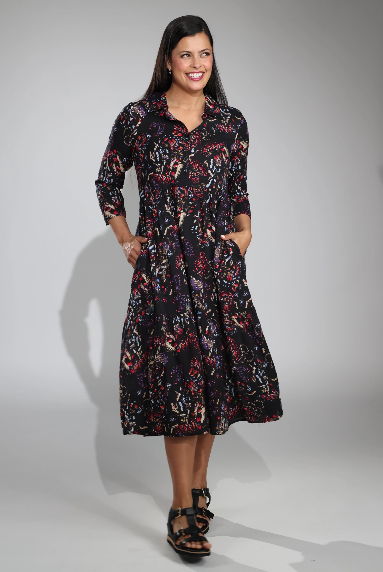 Must Have Dress | MULTI BUTTERFLY | 6543C1