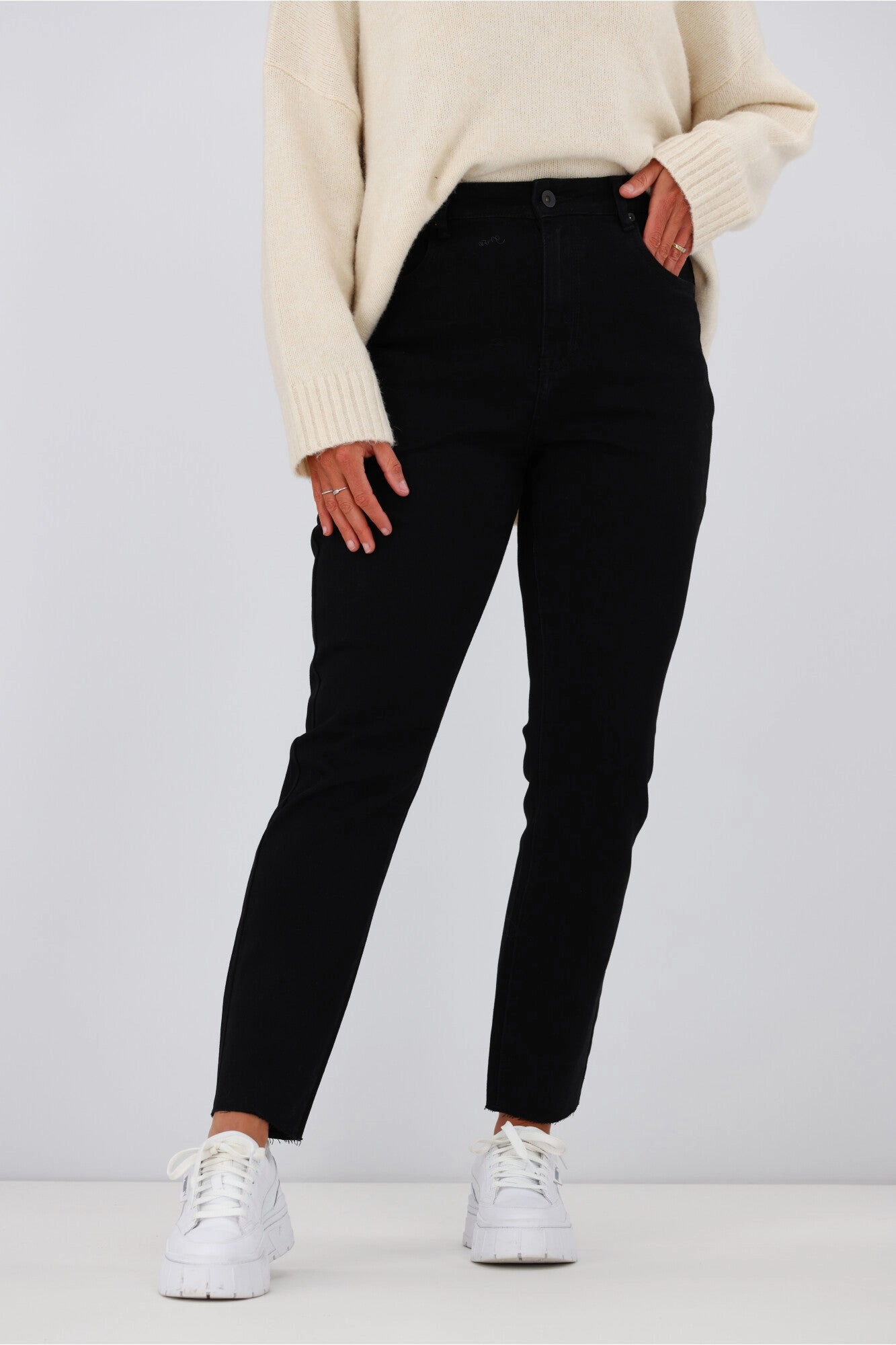 Little White Lie Billy Boyfriend Jean Black Studio Practice Luxury Choice