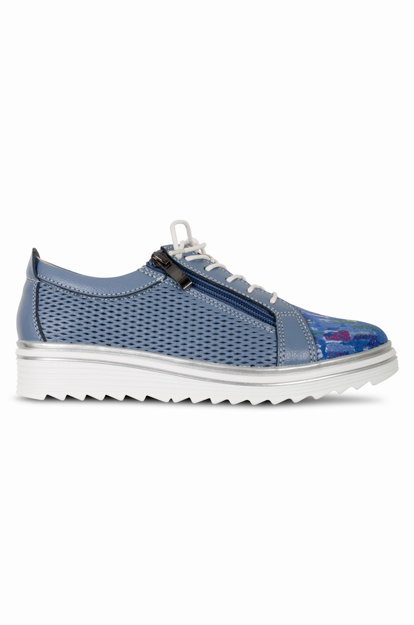 Leather Sneaker with toe print | BLUE PRINT | CASAS AB Stability Daily Motion