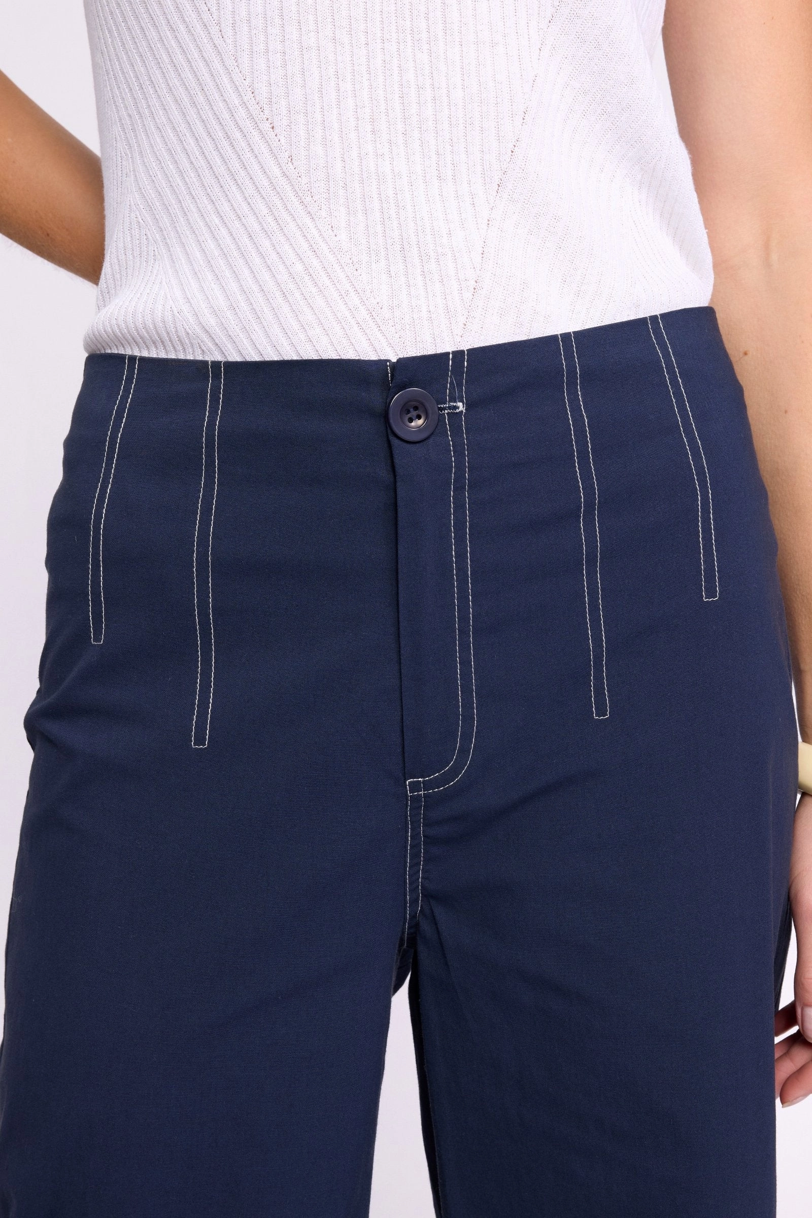 Quick Fit Wear Stretchable Marco Polo - YTMS58243 3/4 Wide Leg Pant