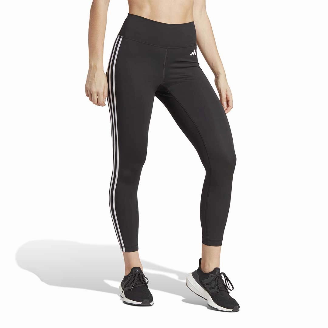 Smart Stretch Seamless construction adidas - Women's Train Essentials 3 Stripes High Waisted 7/8 Leggings (HT5438)