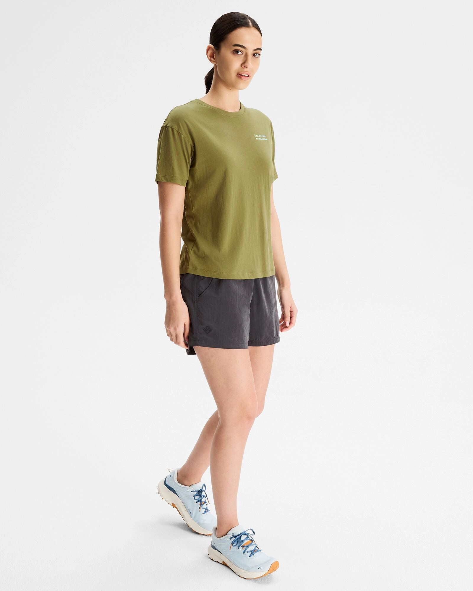 Women's Heritage Organic Cotton T-shirt - Dark Fern Non Chafe Armholes