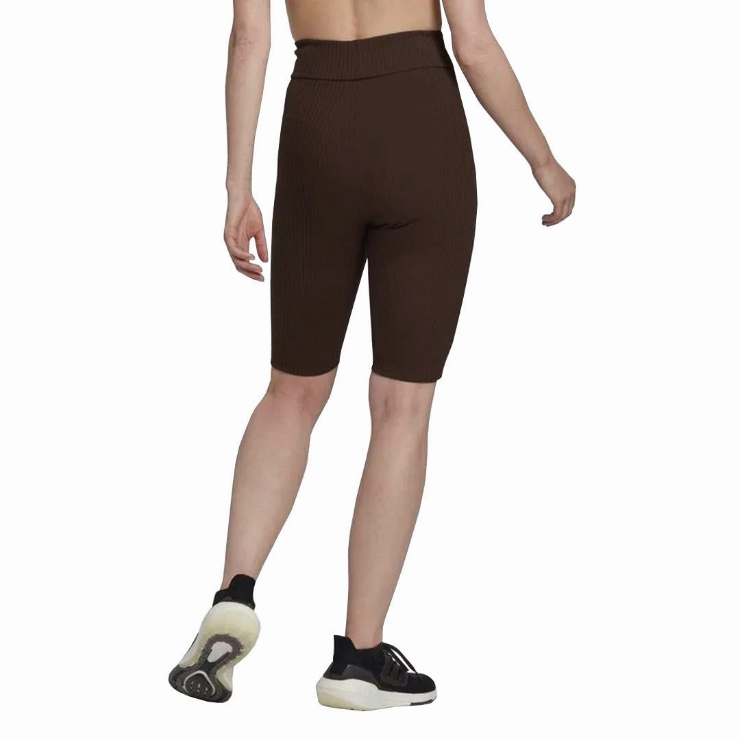 ErgonomicArticulatedDesign Sweat Wicking Lining adidas - Women's Studio Lounge Ribbed Shorts (HN0682)