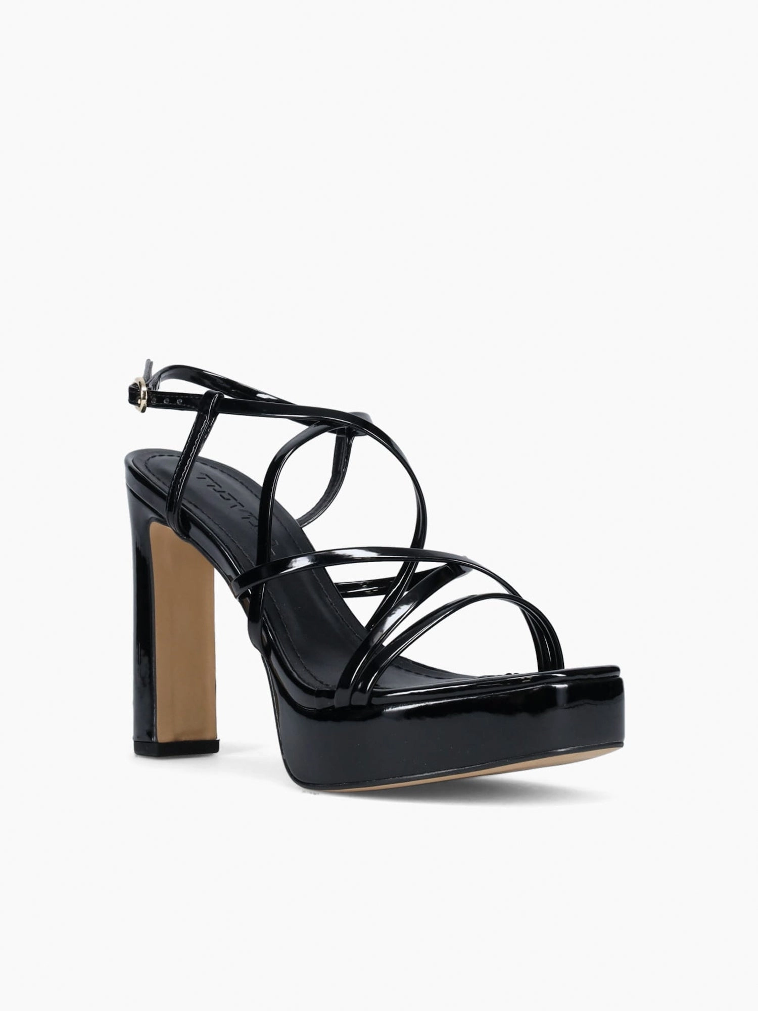 Akiko Black Verniz Holiday Sandals Luxury Vibe