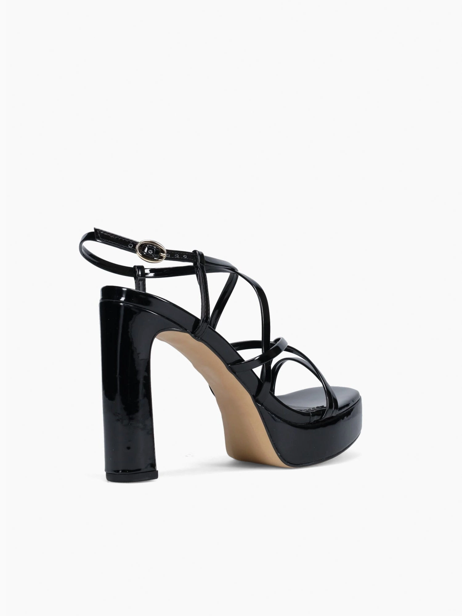 Akiko Black Verniz Smooth Soles Gum outsole