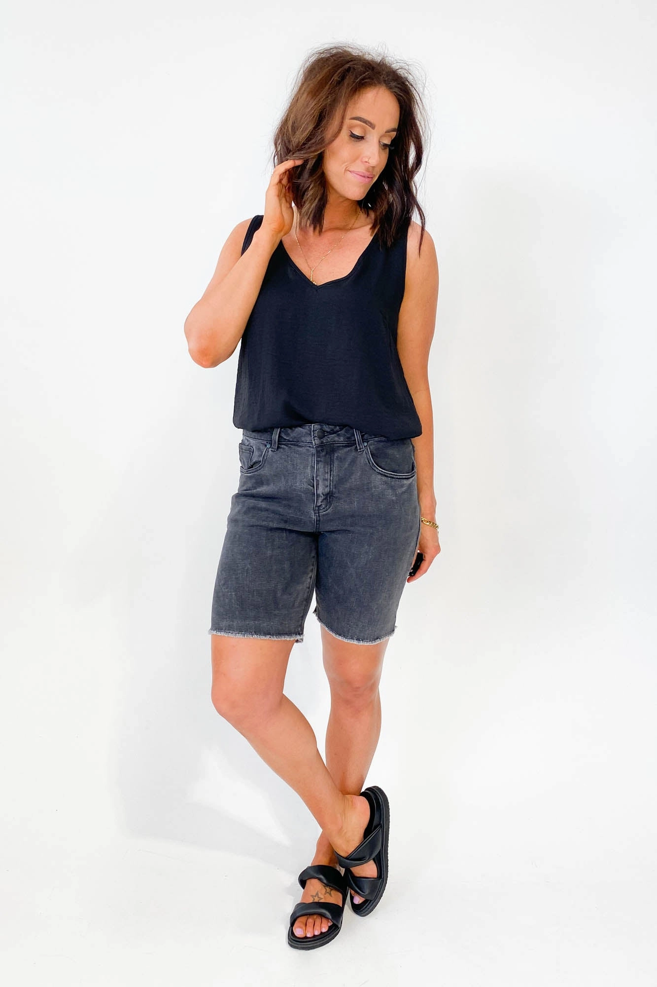 Foxwood Aja Bermuda Coal Semi-formal delivery work