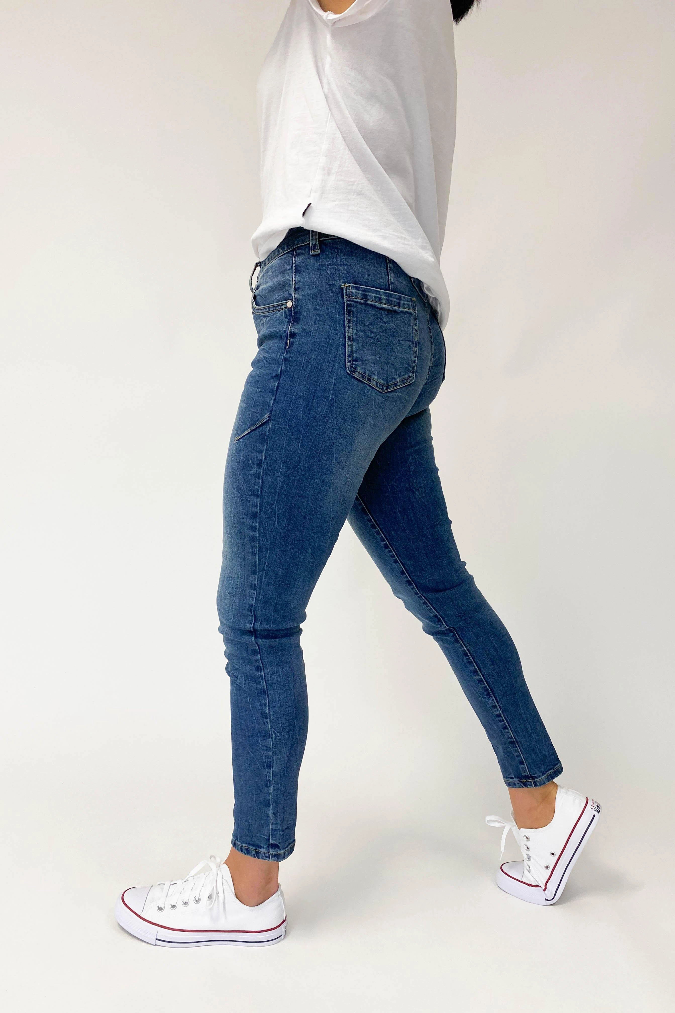 Bonded Pockets Versatile Design Foxwood City Jean Blue