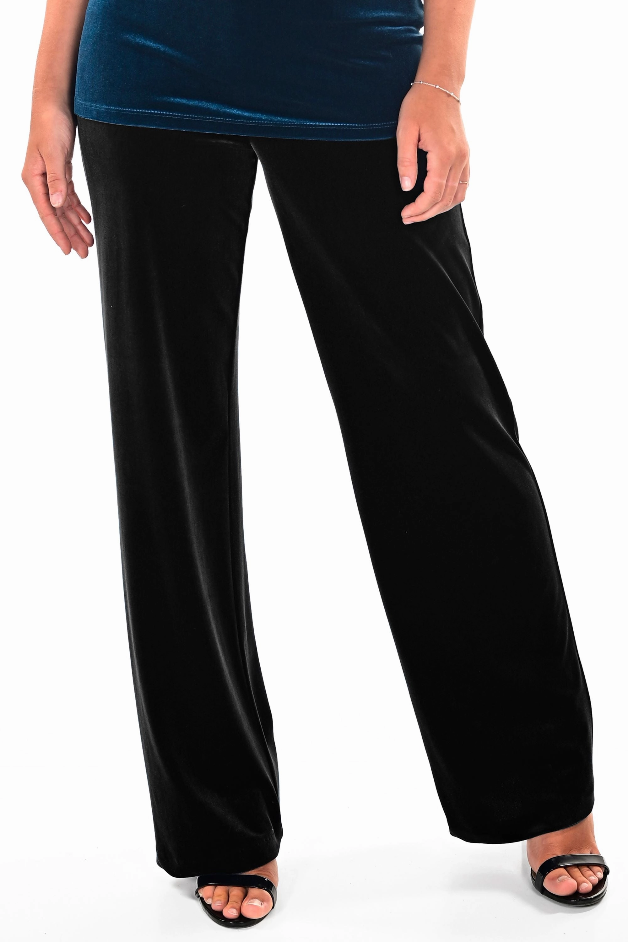 Frank Lyman - 234344 Velvet Wide Leg Pant Easy Match